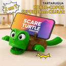 2 em 1 panicked tartaruga coaster engraçado suporte do telefone material plástico copo esteira almofada de isolamento casa decorativa copo almofada suportes de caneca